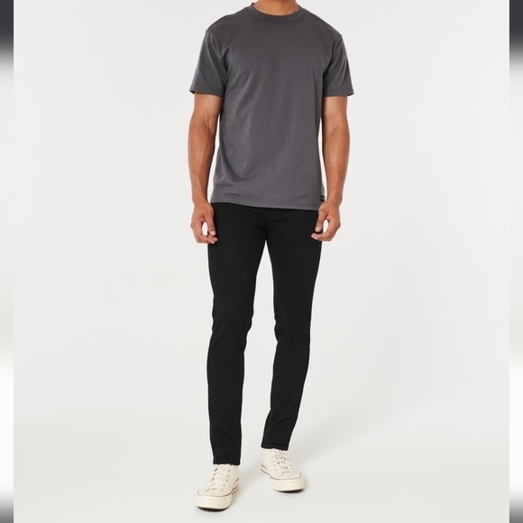 Hollister Men's Tall Black Advanced Stretch Skinny Jeans